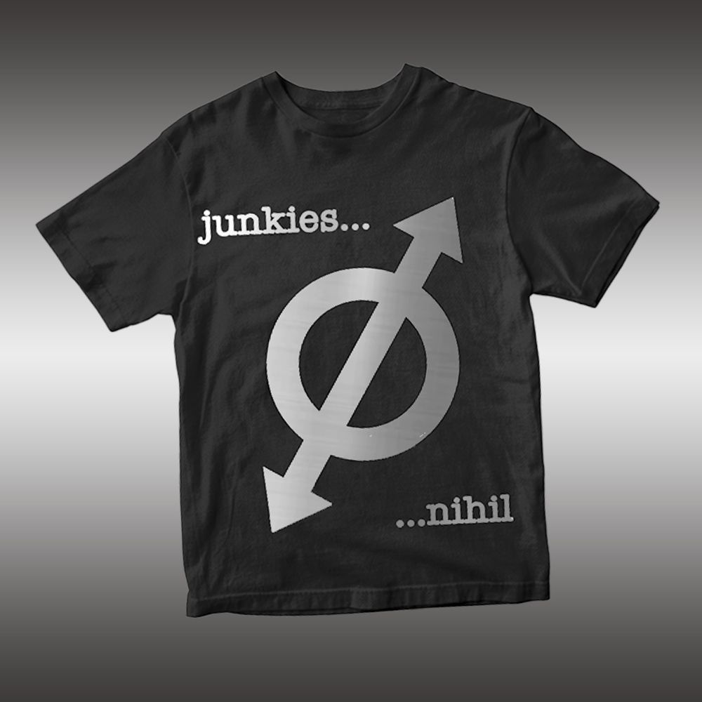 Junkies: Nihil 25 Fekete / Ezüst Férfi póló