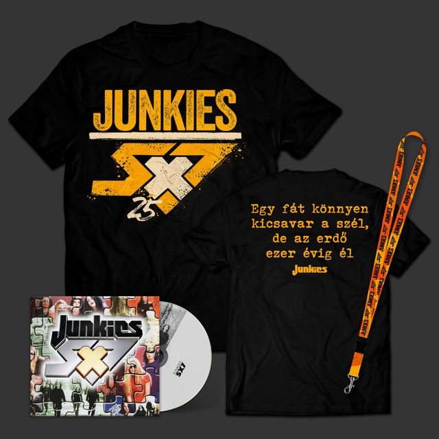 Junkies: SX7 25 DIGI CD + Póló + Passtartó Csomag