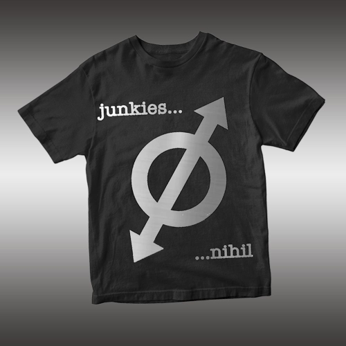 Junkies: Nihil 25 Fekete / Ezüst Női póló